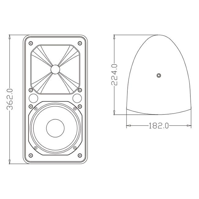 ES106 6&#39; IMPERVIUS orator scrinium, plastic arca, IP46