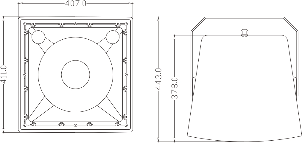 1x12 inch Full range 200W IMPERVIUS speaker